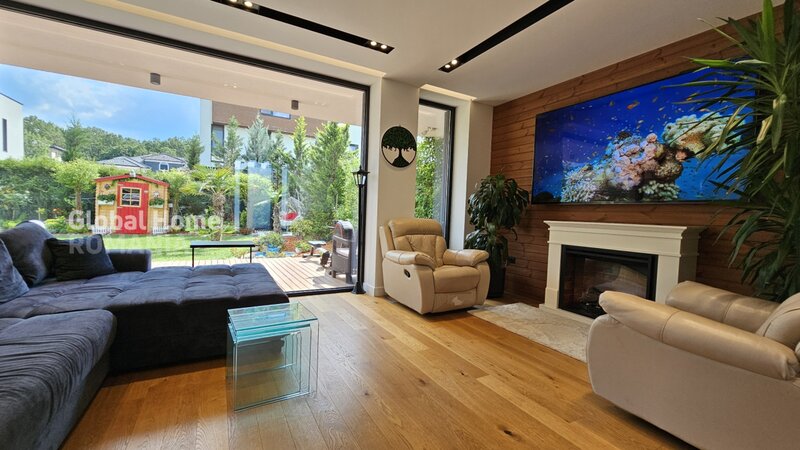 Tunari - Amber Gardens, Modern Smart Villa 153 Sqm | 4 Rooms + 2 Parking,